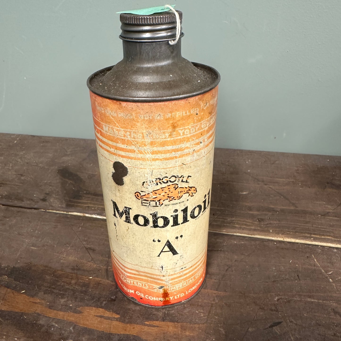 MOBILOIL OIL CAN - #9036