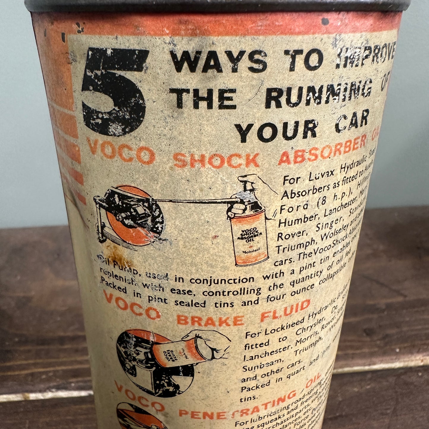 MOBILOIL OIL CAN - #9036
