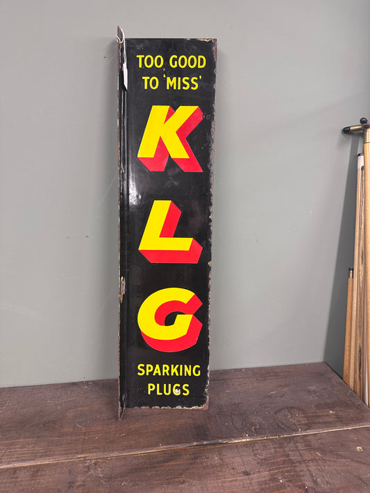 KLG ENAMEL SIGN #9260