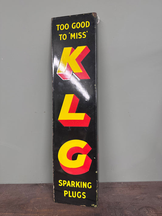 KLG ENAMEL SIGN #9260