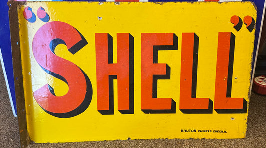 SHELL ENAMEL SIGN #9265