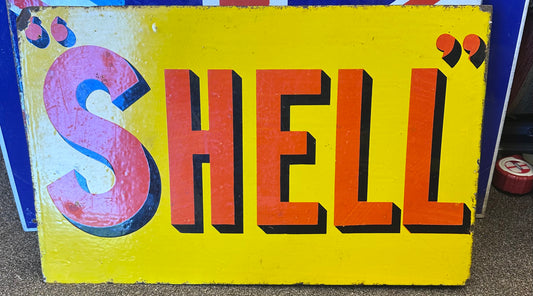 SHELL ENAMEL SIGN #9265