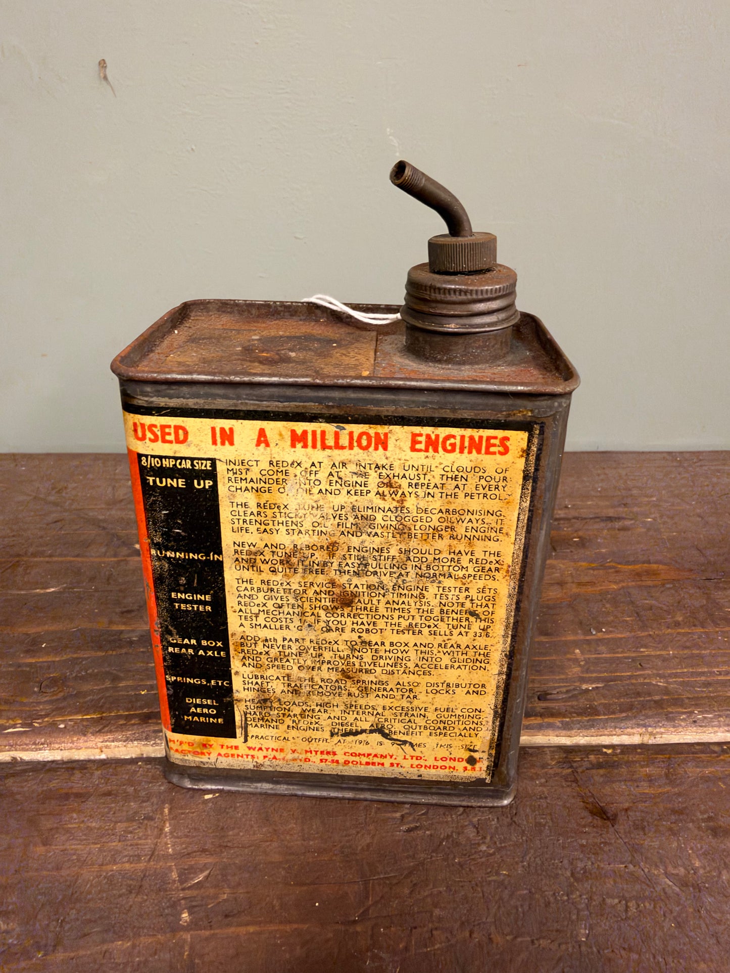 REDEX OIL TIN  #9362