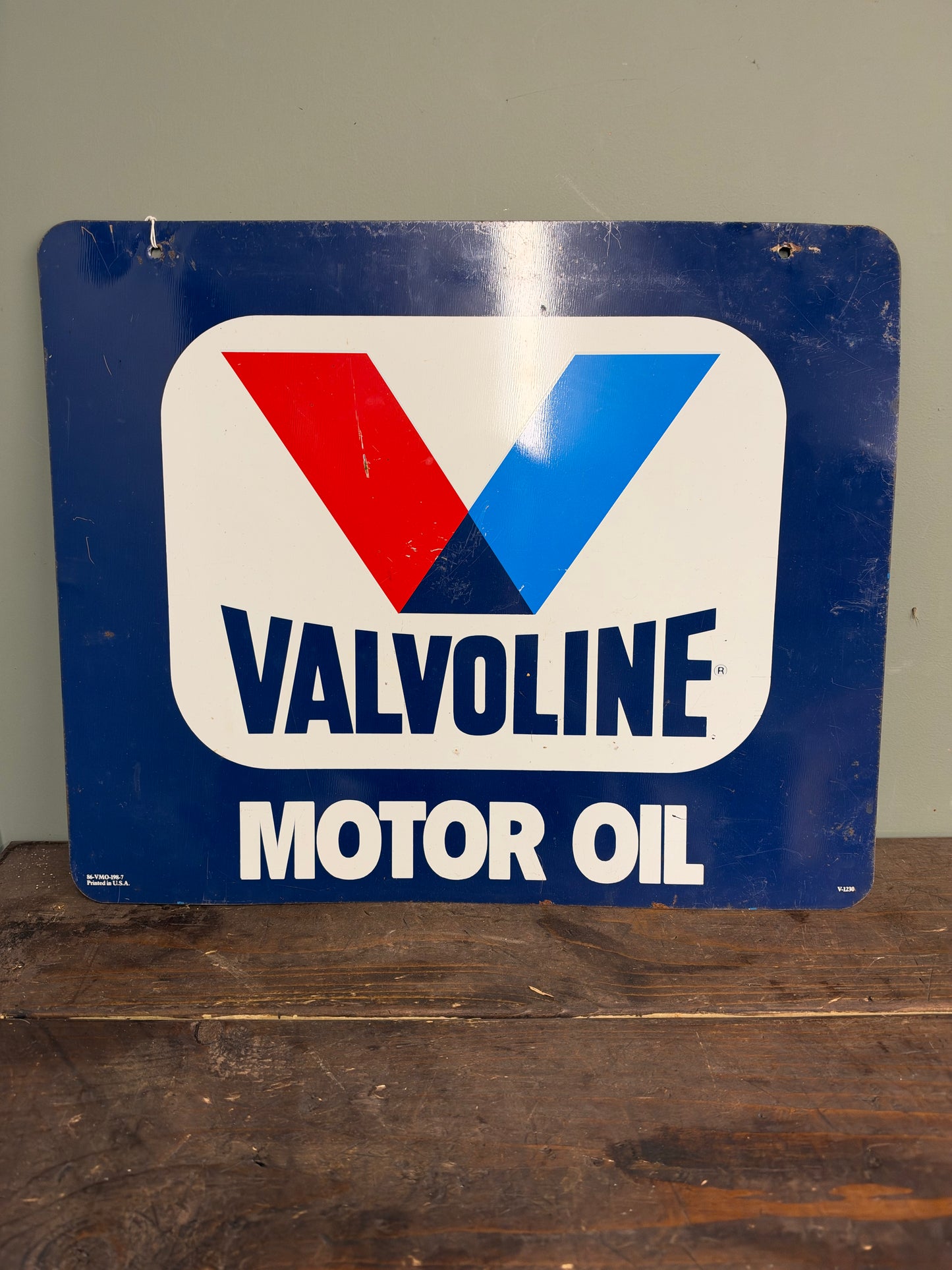 VALVOLINE TIN SIGN #9378