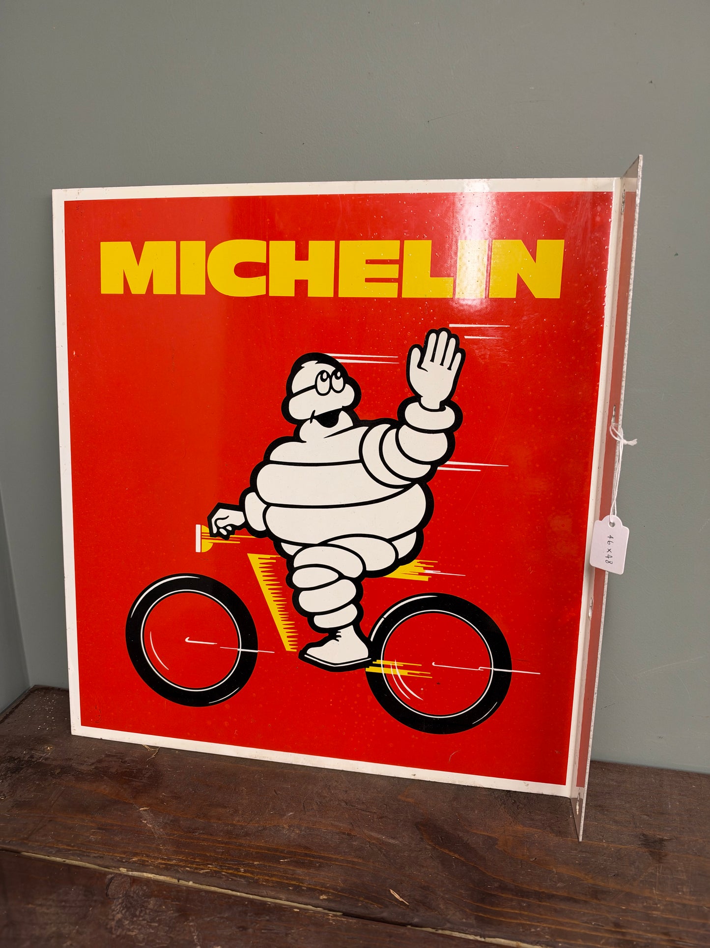 MICHELIN TIN DOUBLE SIDED SIGN #9379