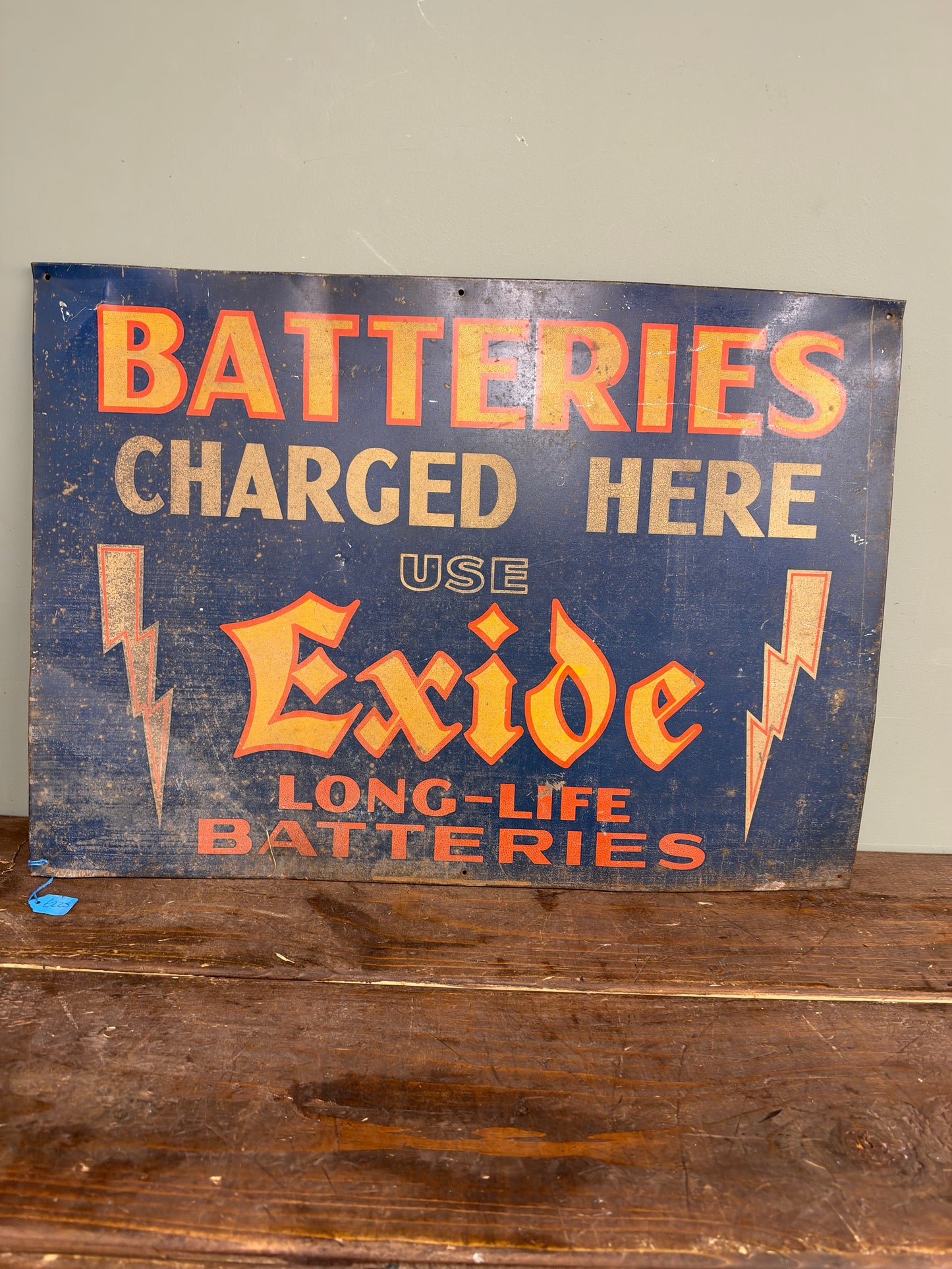 EXIDE TIN SIGN #9382