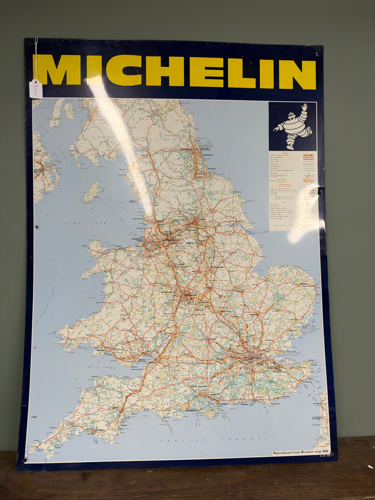 MICHELIN MAP TIN SIGN #9385