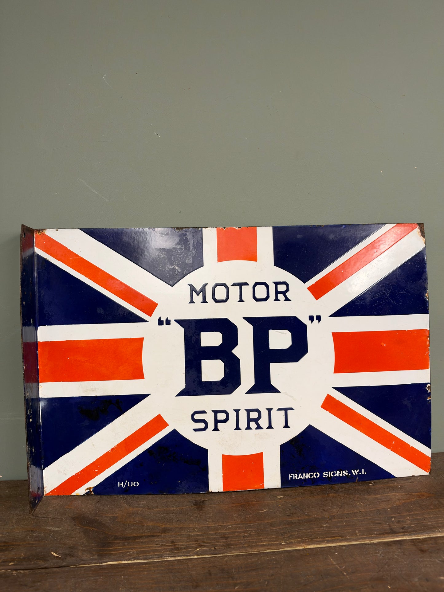 MOTOR BP ENAMEL SIGN #9388