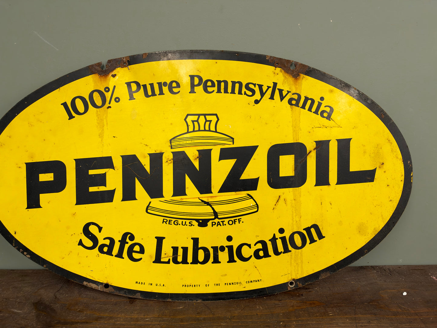 PENNZOIL TIN SIGN #9392