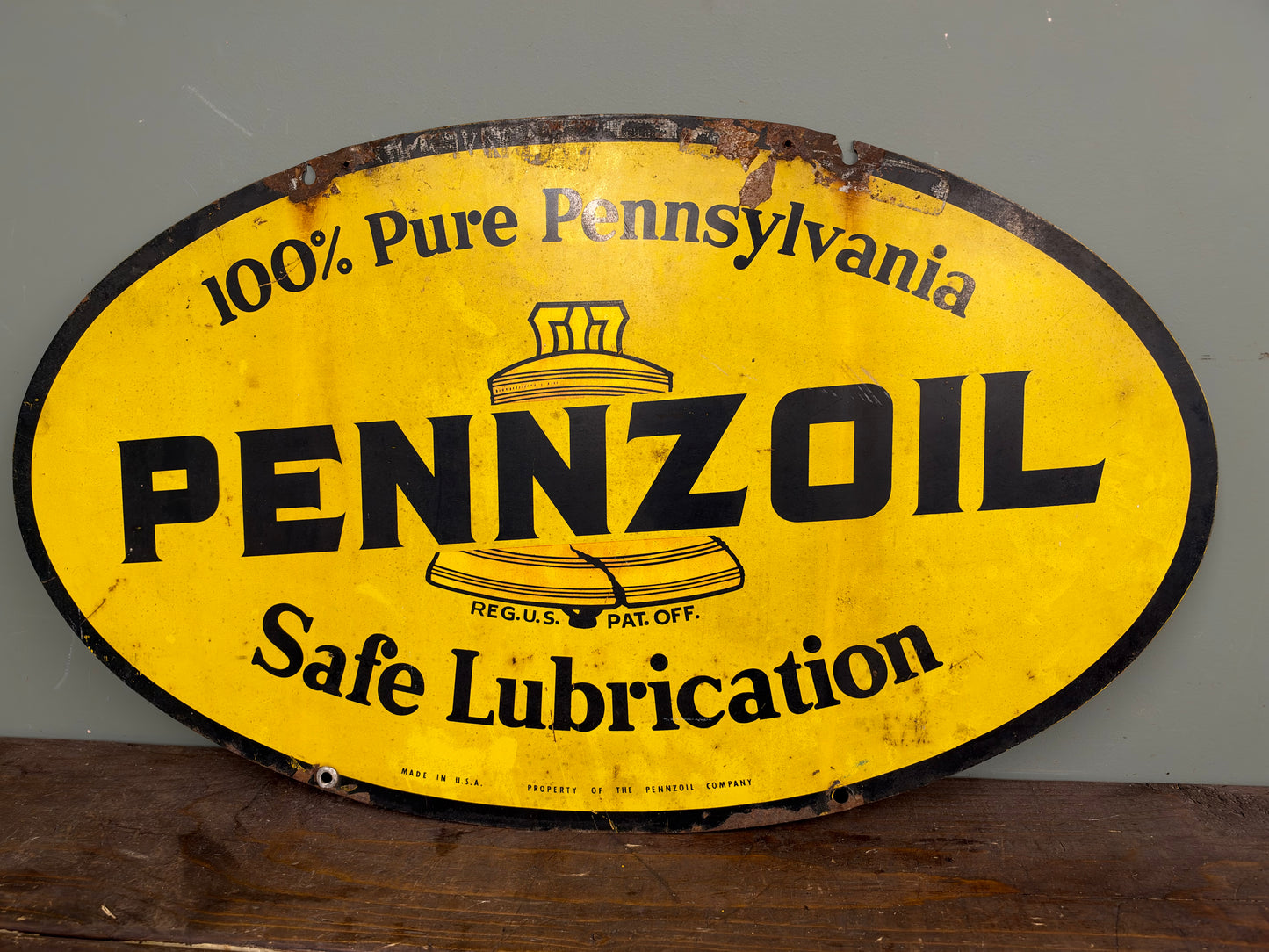 PENNZOIL TIN SIGN #9392