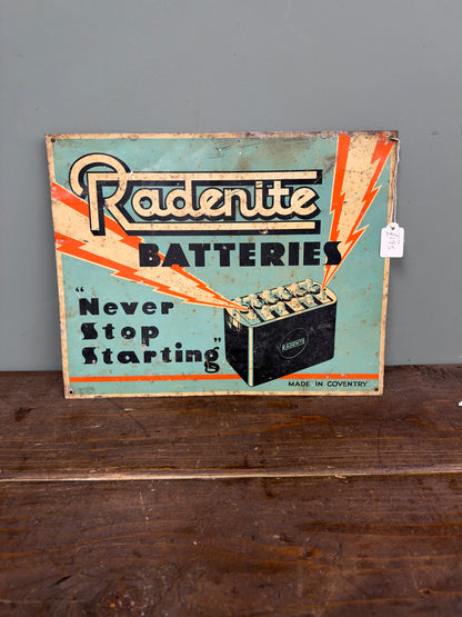 RADENITE TIN SIGN #9397