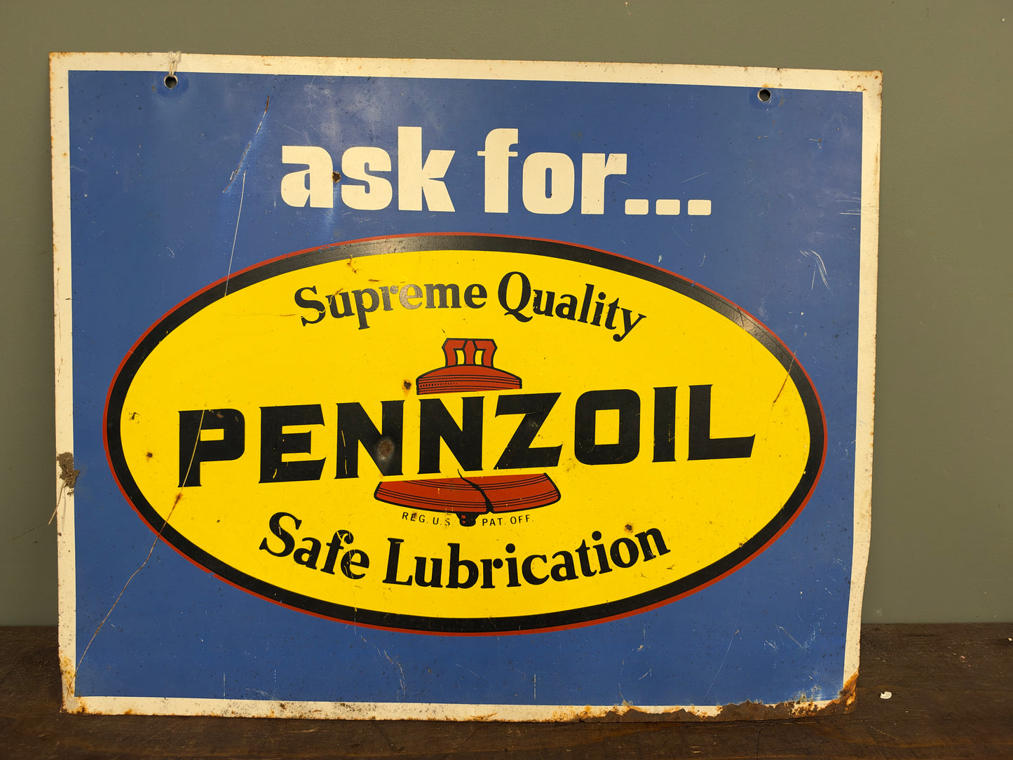 PENNZOIL TIN SIGN #9408