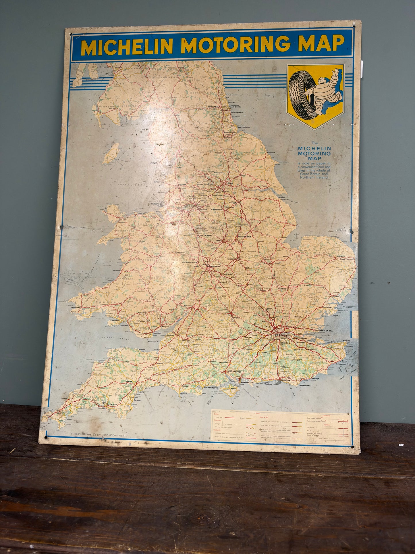 MICHELIN MAP TIN SIGN #9409