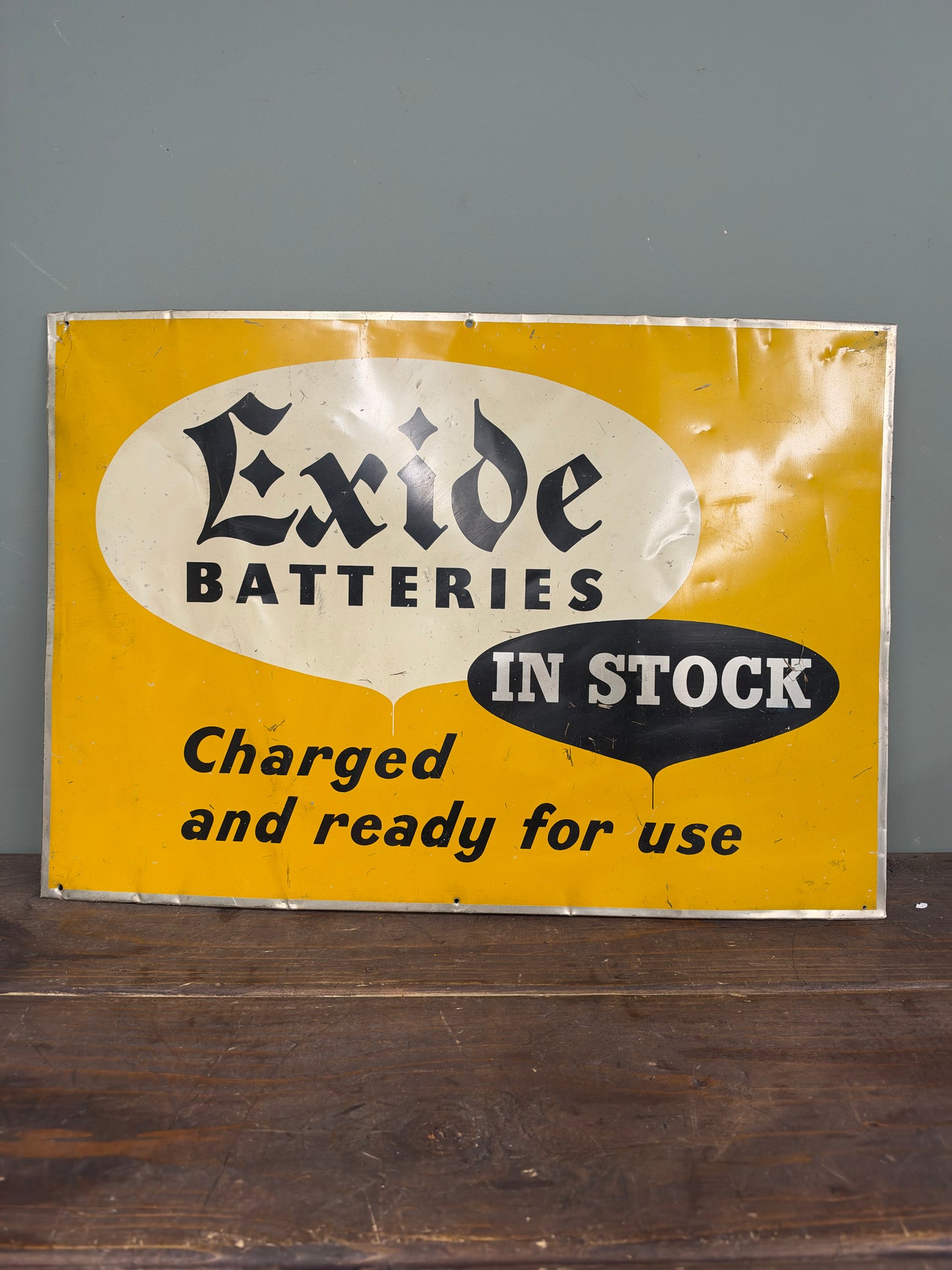 EXIDE TIN SIGN #9416