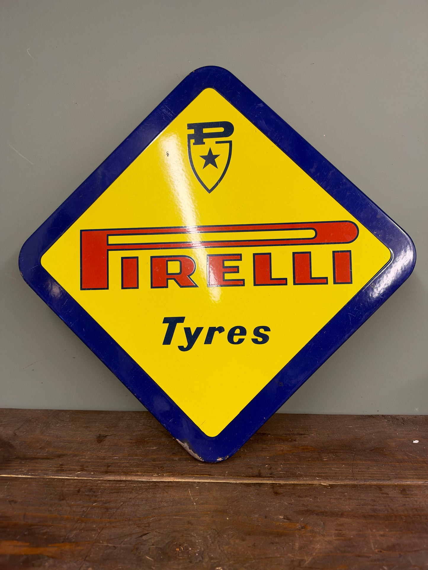 PIRELLI ENAMEL SIGN #9418