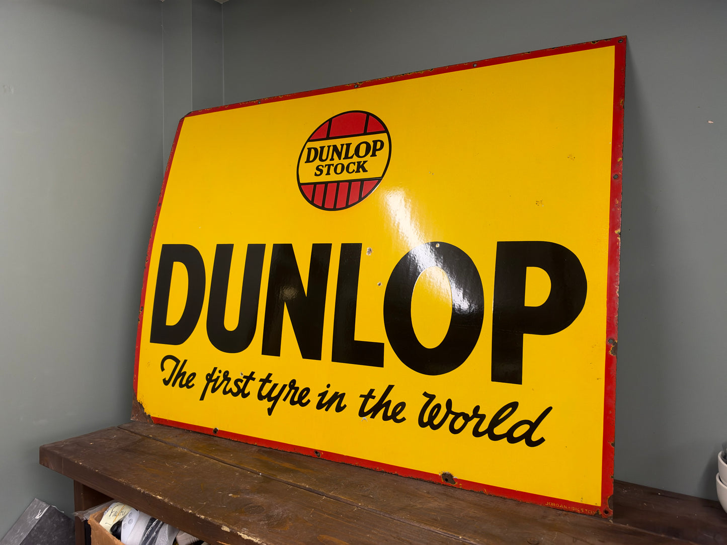 DUNLOP ENAMEL SIGN #9428