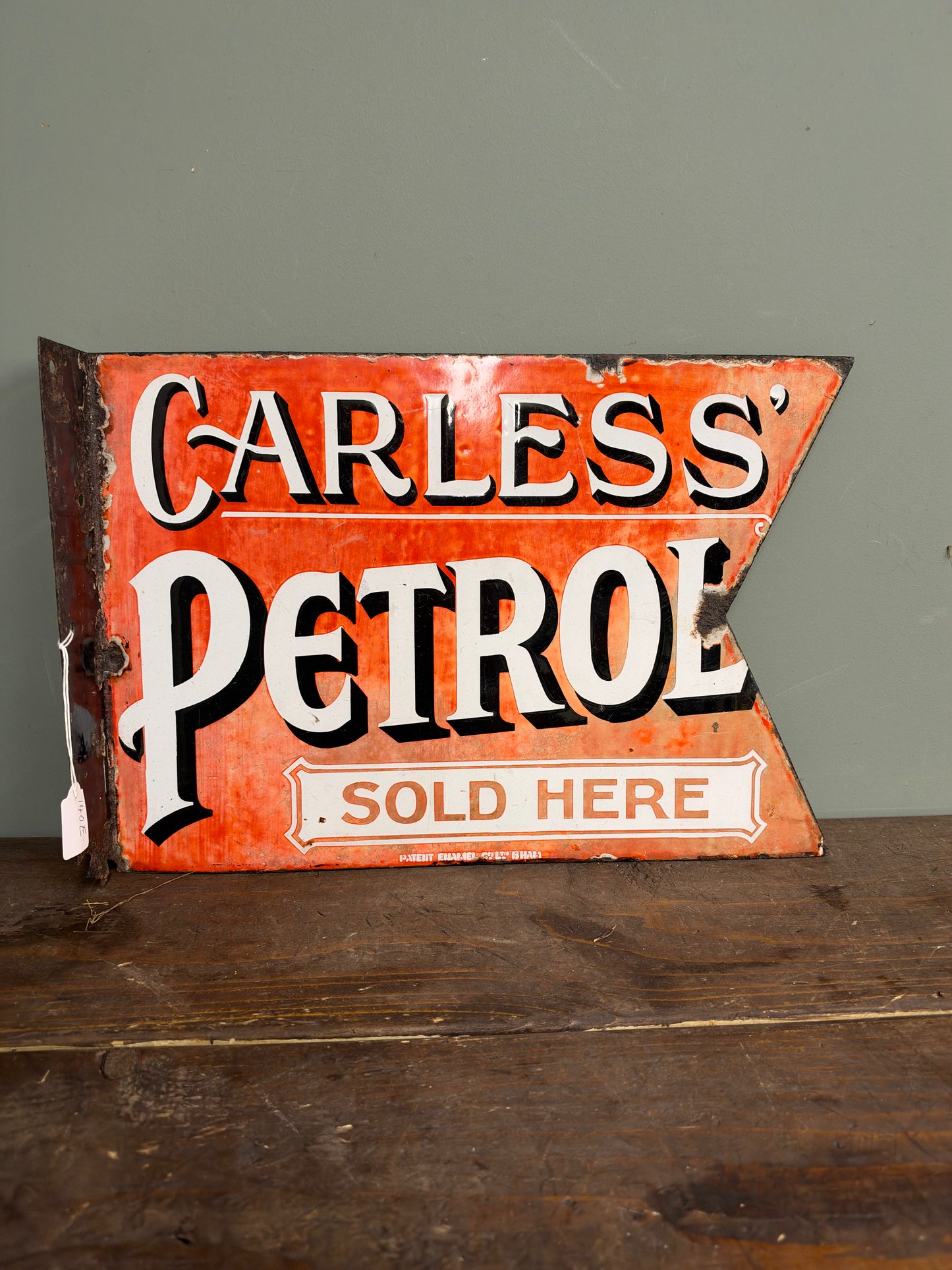 CARLESS ENAMEL SIGN #9435