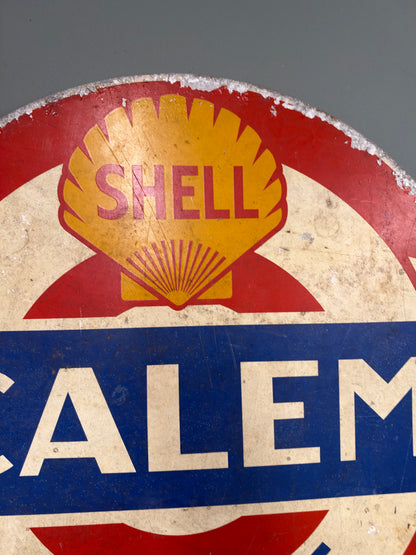 SHELL TECALEMIT ENAMEL SIGN #9442