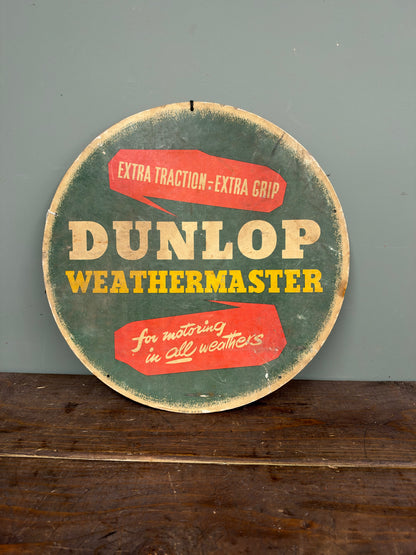 DUNLOP HARDBOARD SIGN #9467