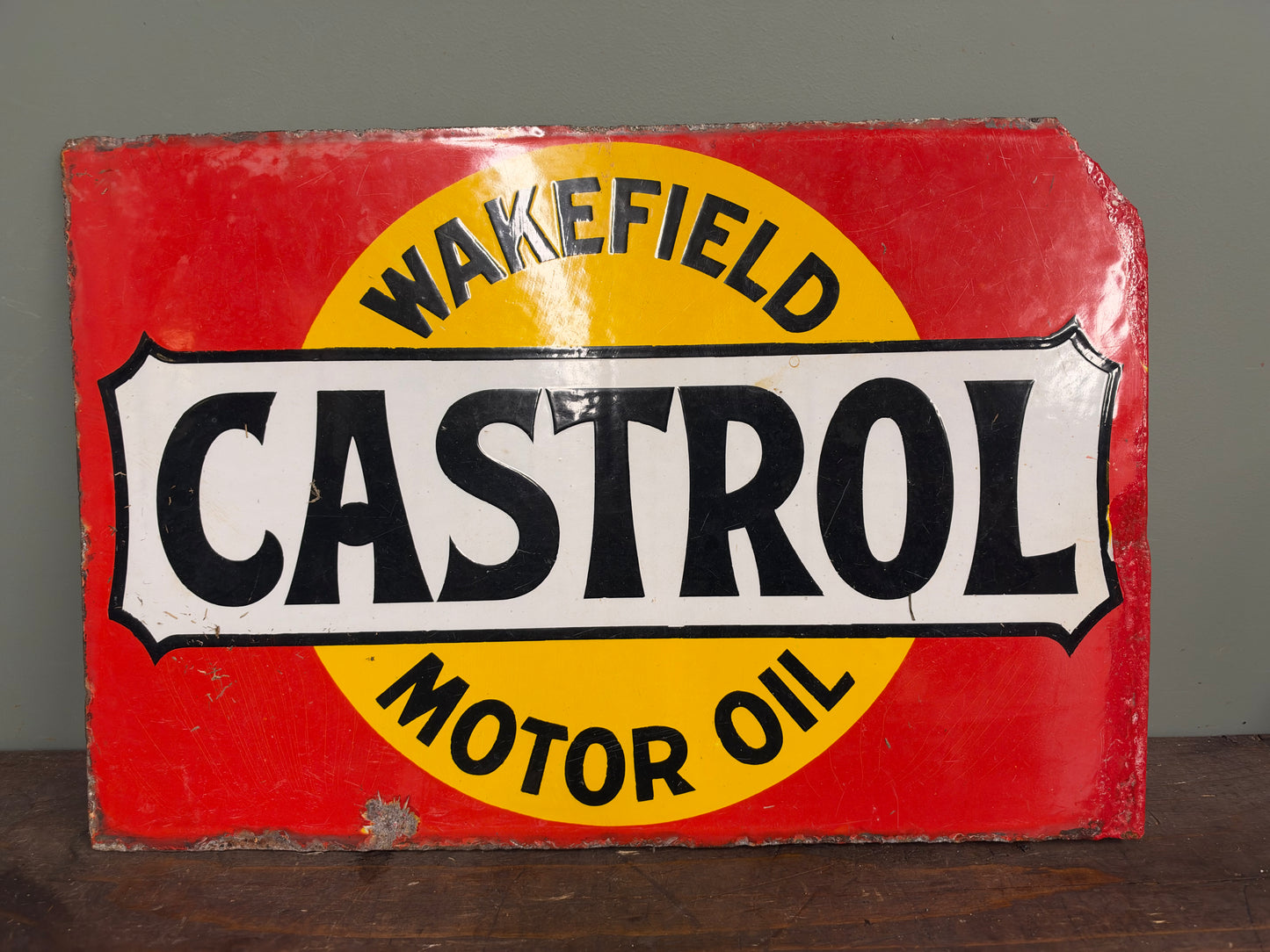 CASTROL ENAMEL SIGN #9468