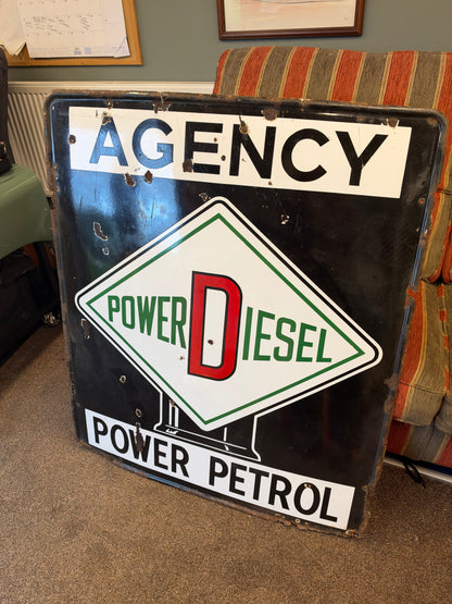AGENCY ENAMEL SIGN #9474