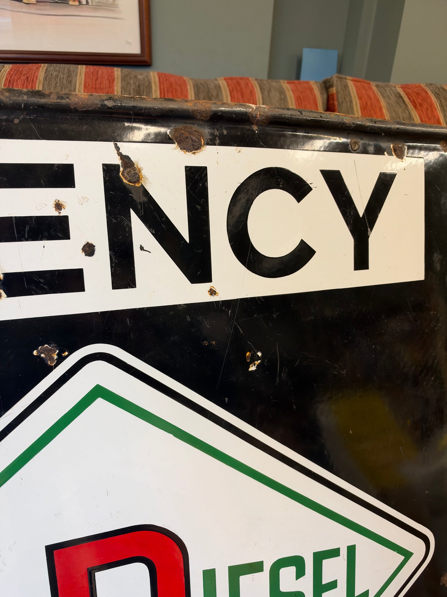 AGENCY ENAMEL SIGN #9474
