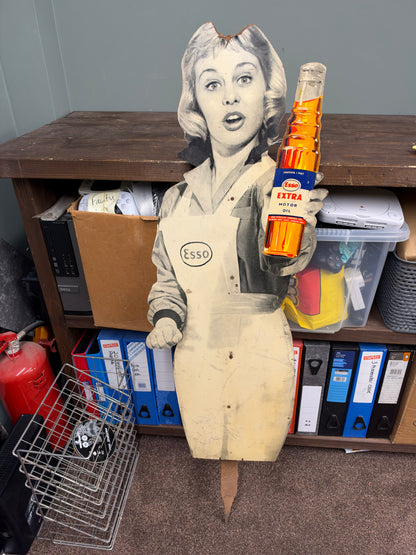 ESSO LADY HARDBOARD SIGN #9477
