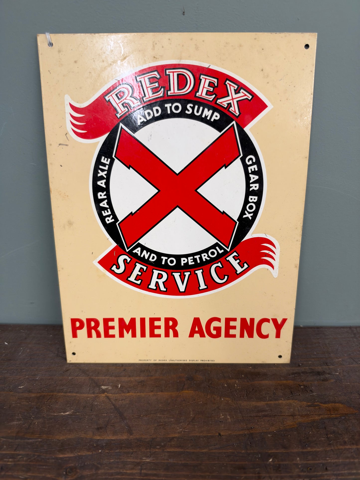 REDEX TIN SIGN #9478
