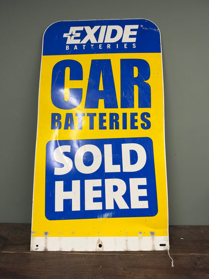 EXIDE TIN SIGN #9485