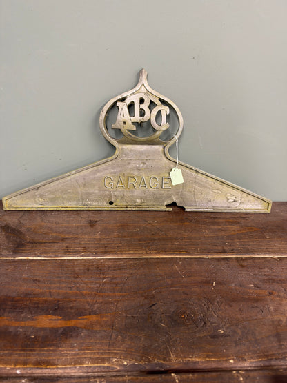 ABC GARAGE TIN SIGN #9492