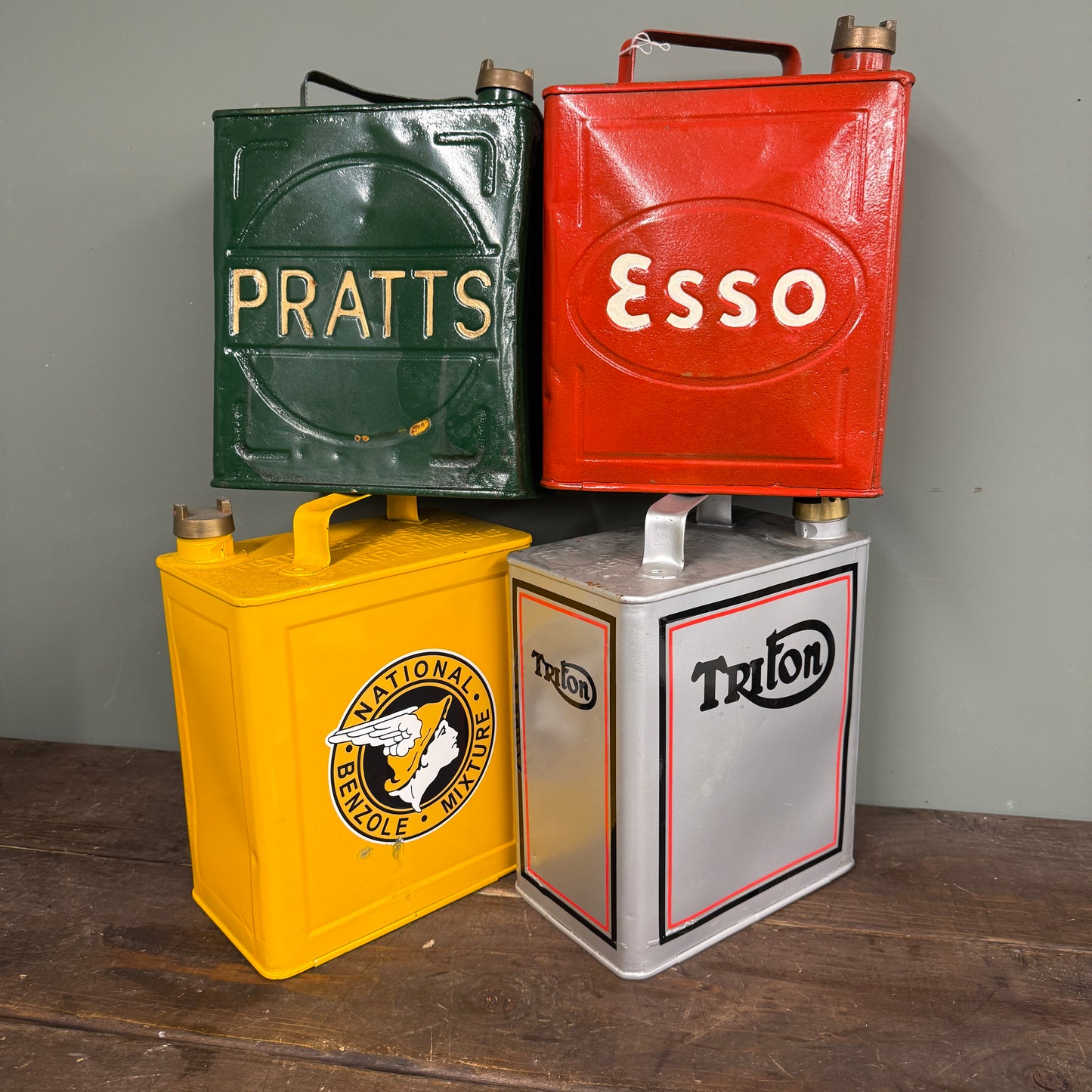 4 X 2 GALLON PETROL CANS - #9125