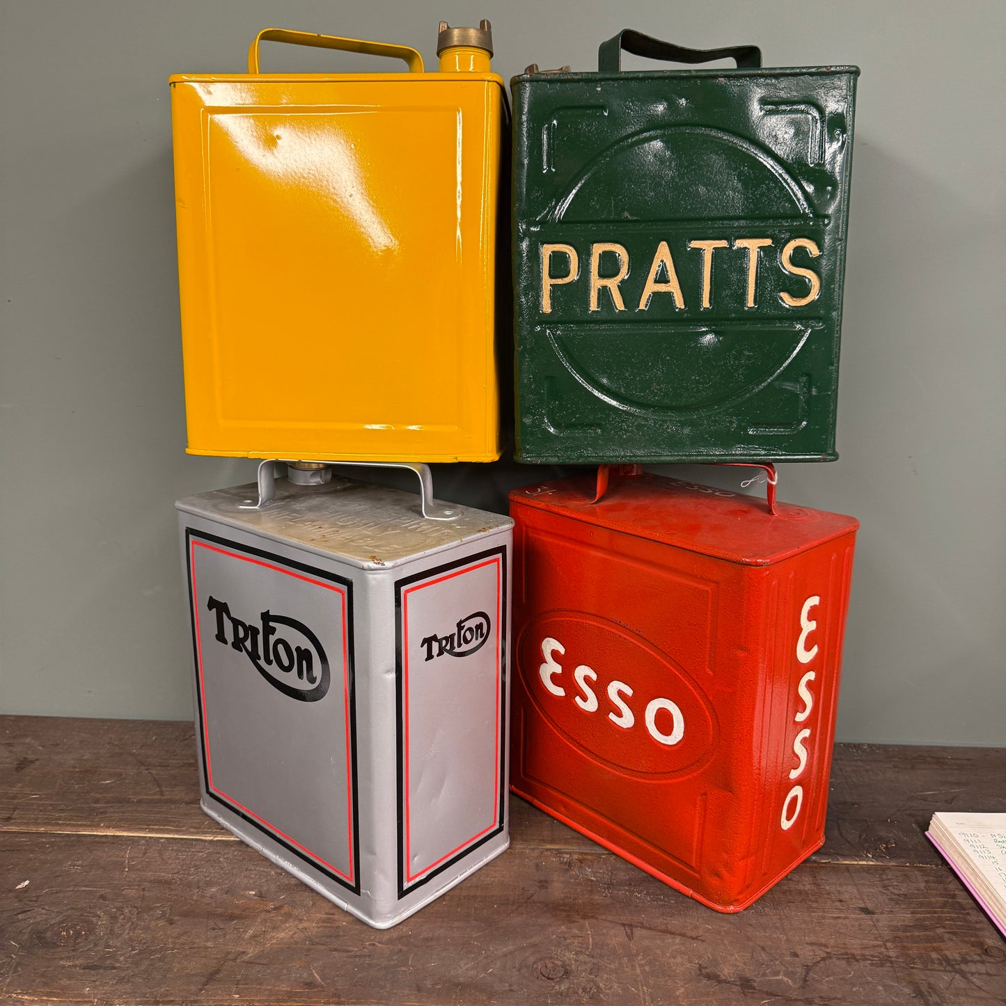 4 X 2 GALLON PETROL CANS - #9125