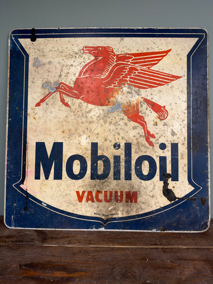 MOBILOIL TIN SIGN #9494