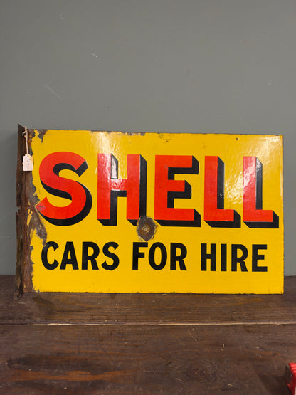 SHELL ENAMEL SIGN #9495