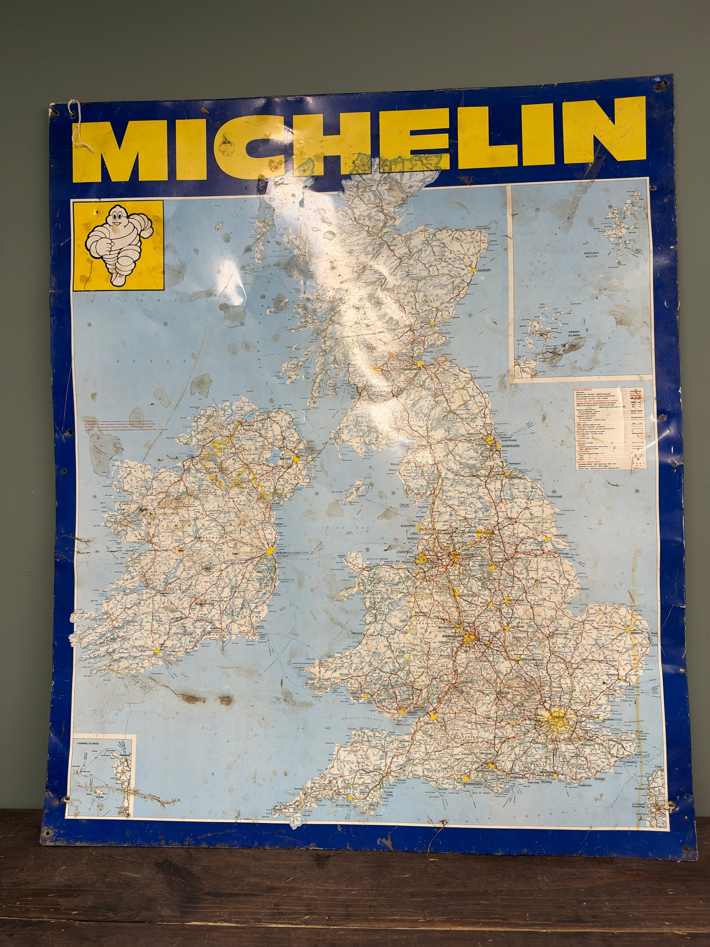 MICHELIN MAP TIN SIGN #9498
