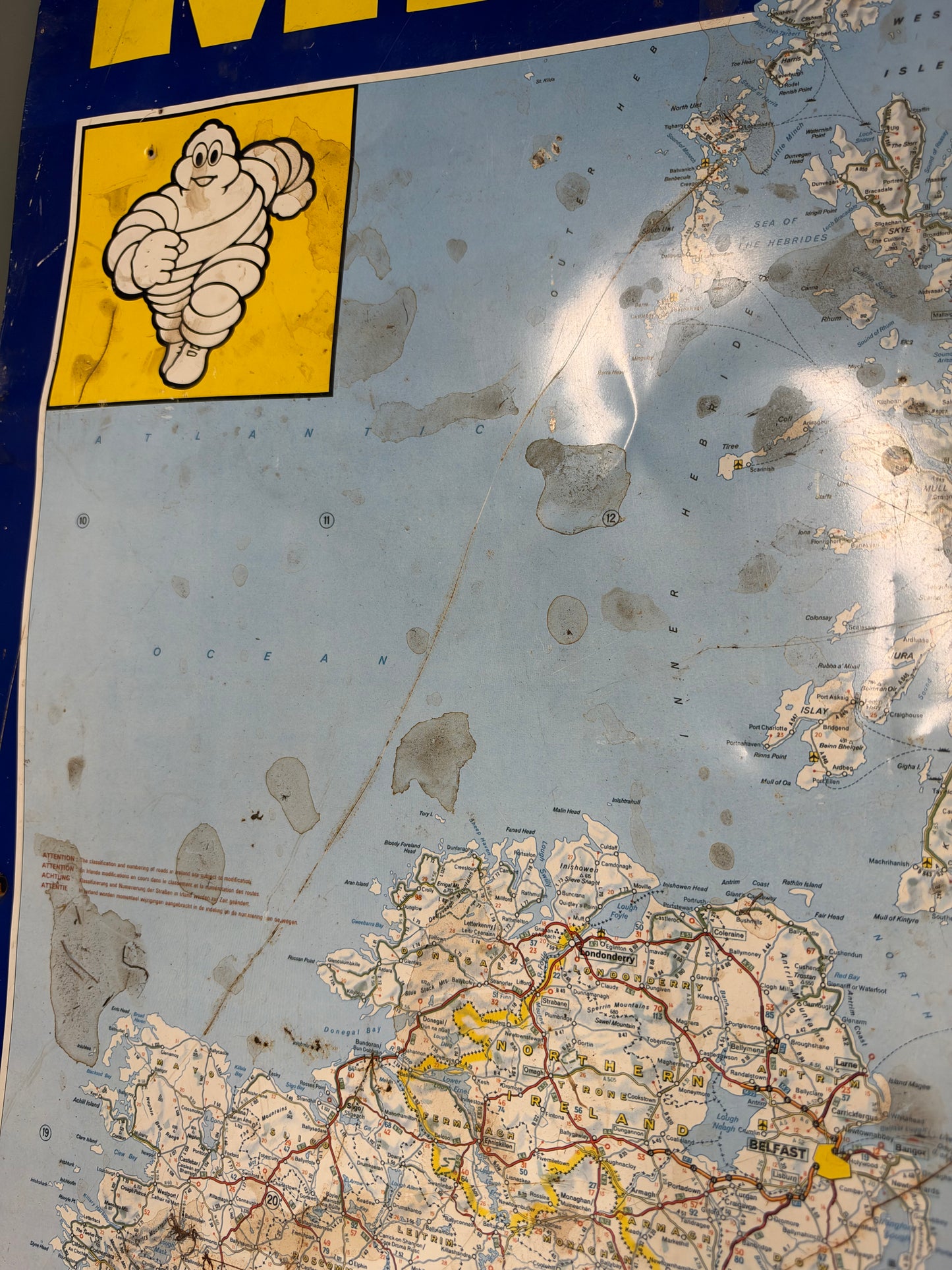 MICHELIN MAP TIN SIGN #9498