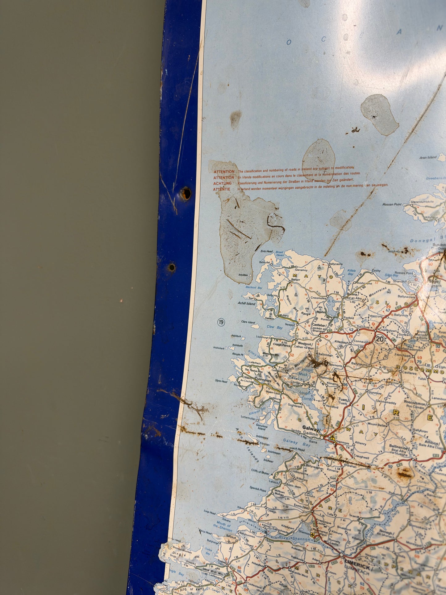 MICHELIN MAP TIN SIGN #9498
