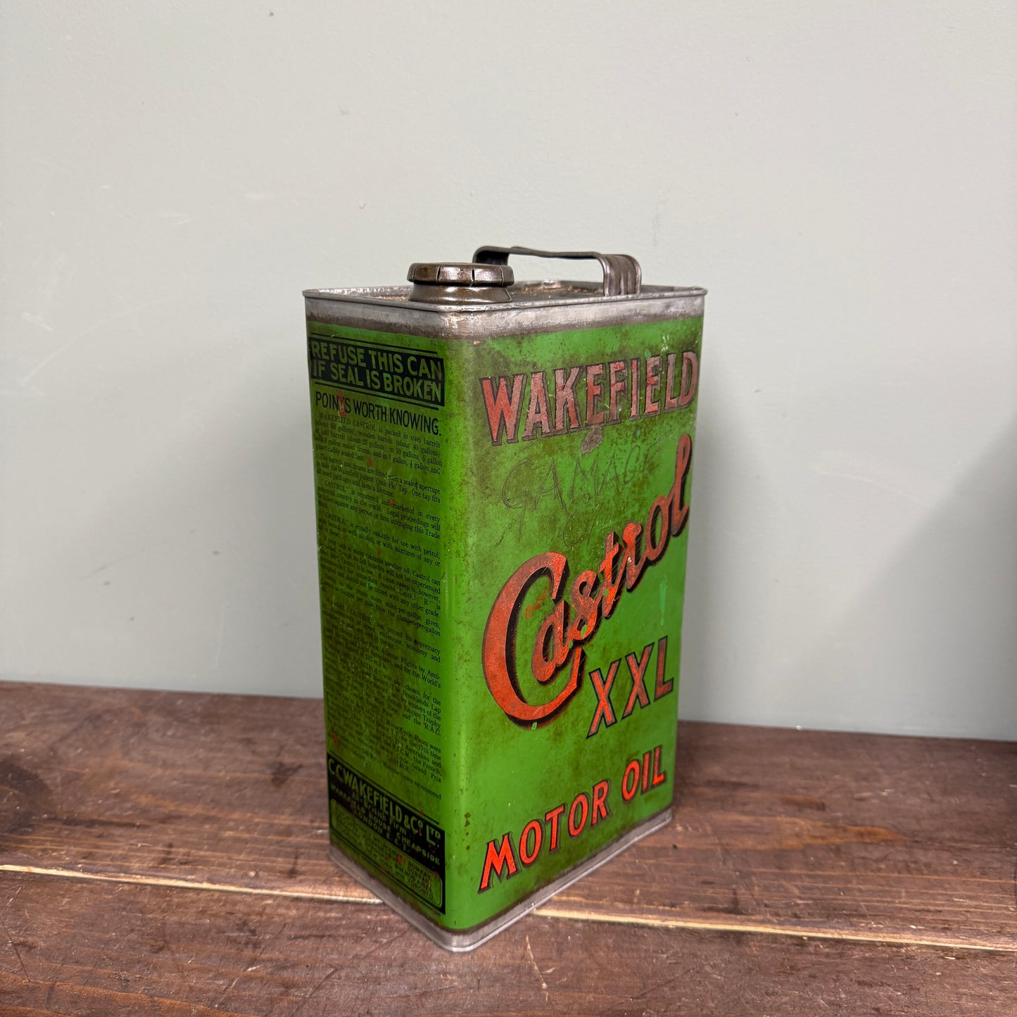 WAKEFIELD CASTROL XXL MOTOR OIL CAN - #9130