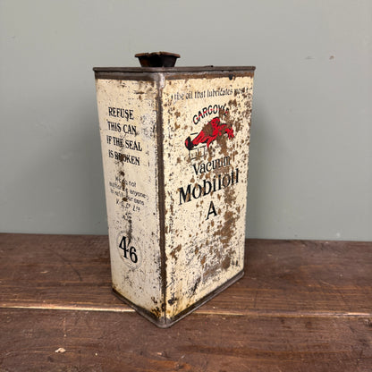 GARGOYLE MOBILOIL A  MOTOR OIL CAN - #9131