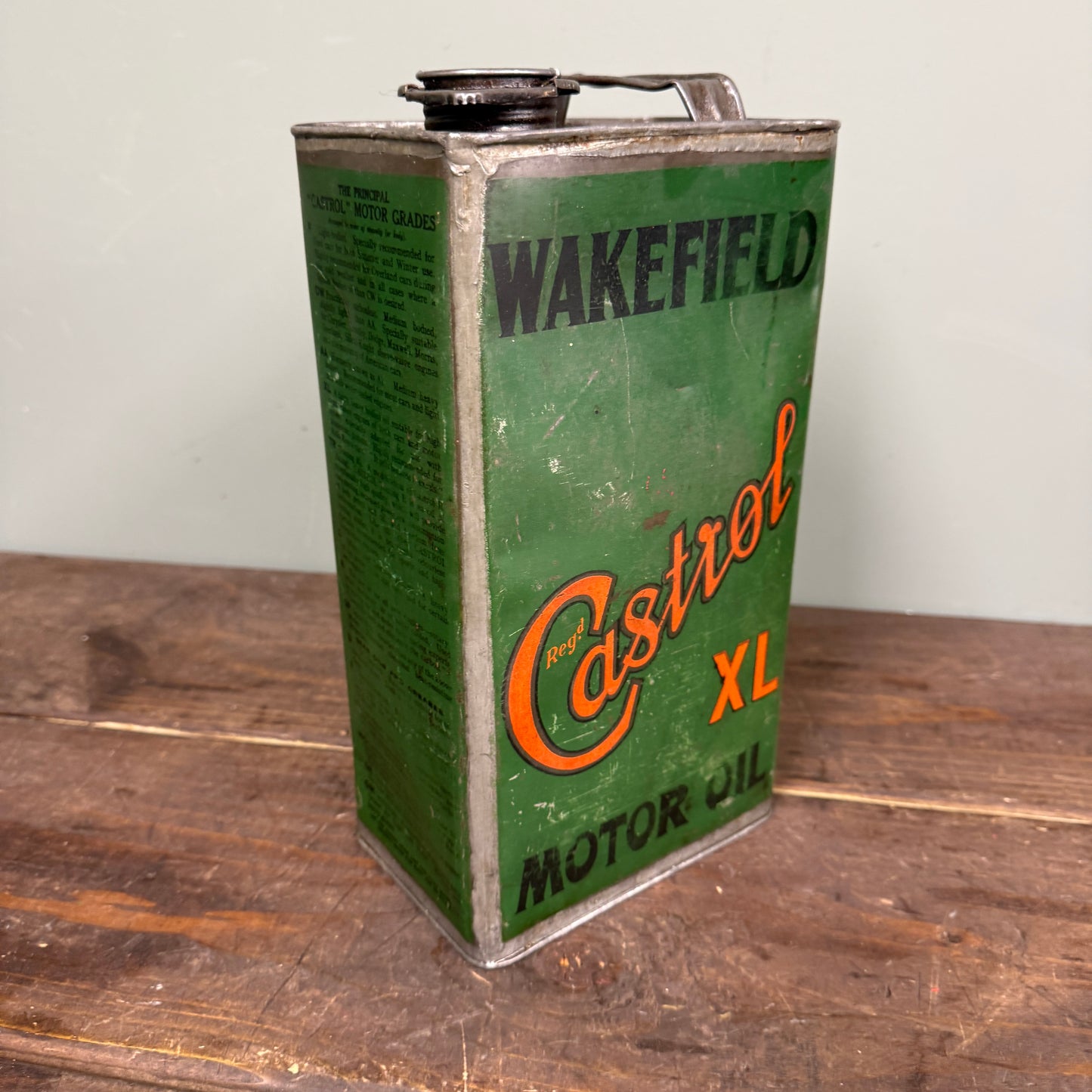 WAKEFIELD CASTROL XL MOTOR OIL CAN - #9133