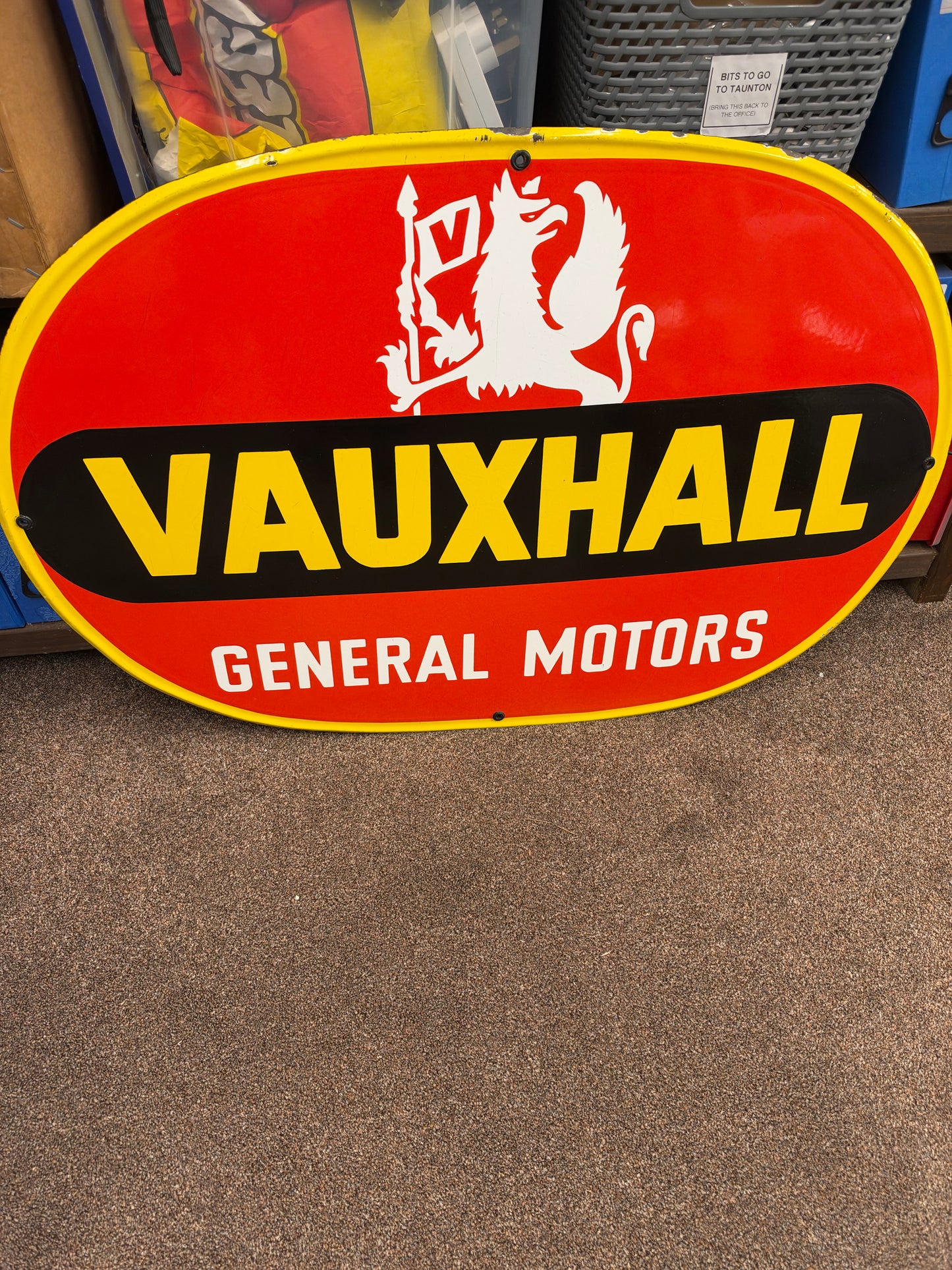 VAUXHALL ENAMEL SIGN #9501