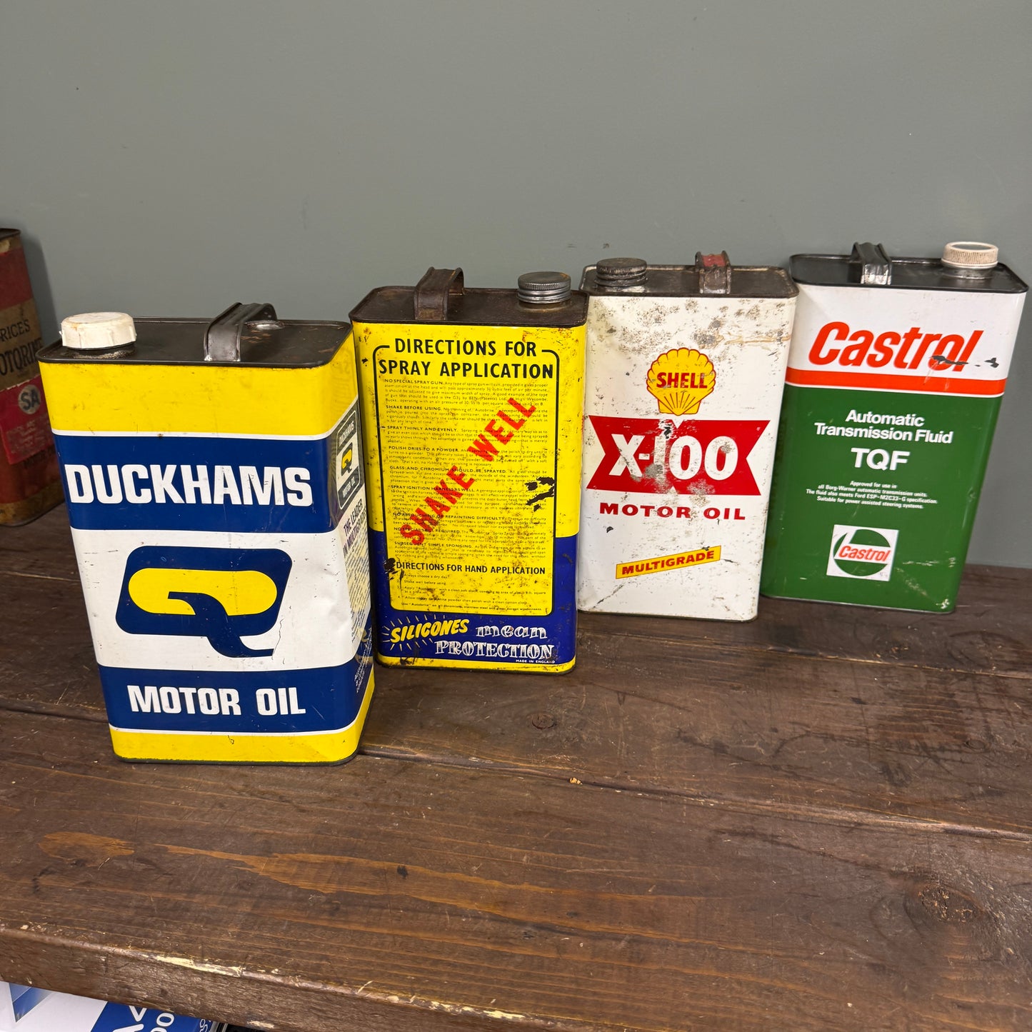 4 X 1 GALLON OIL CANS - #9140