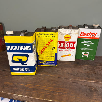 4 X 1 GALLON OIL CANS - #9140
