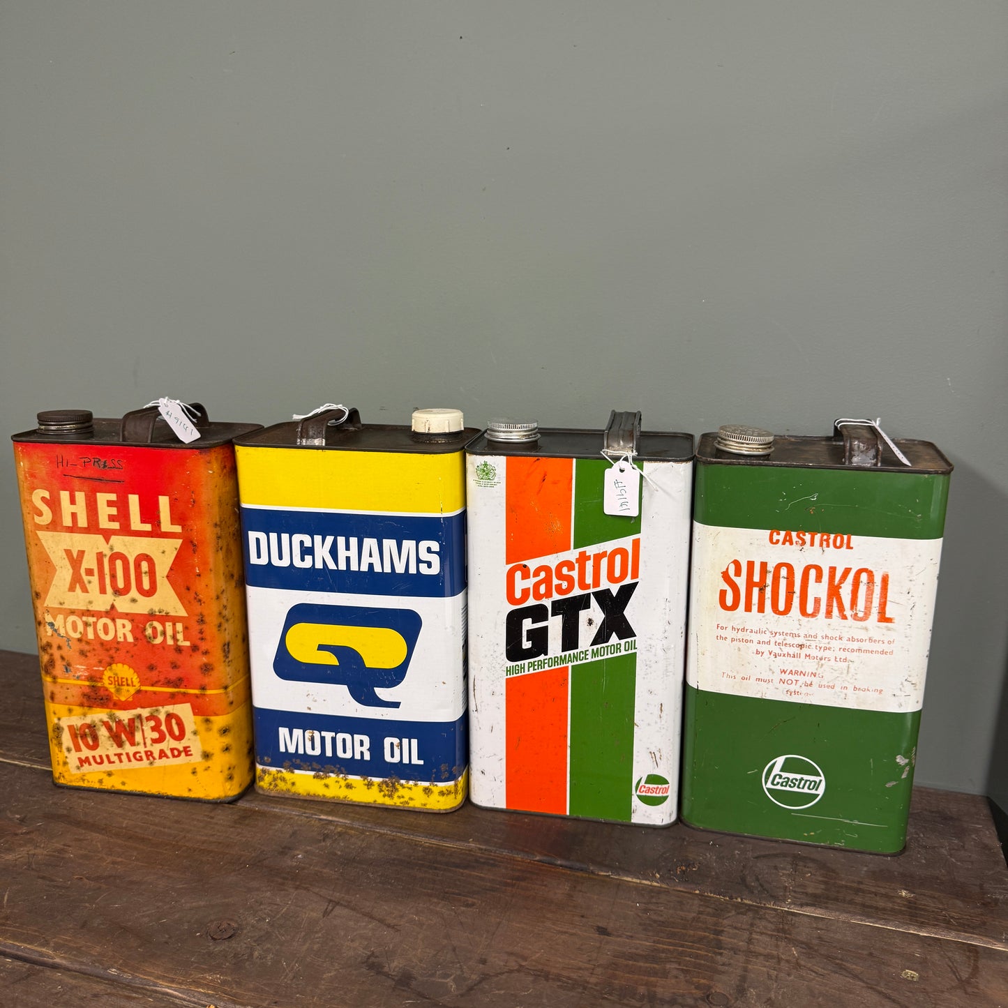 4 X 1 GALLON OIL CANS - #9141