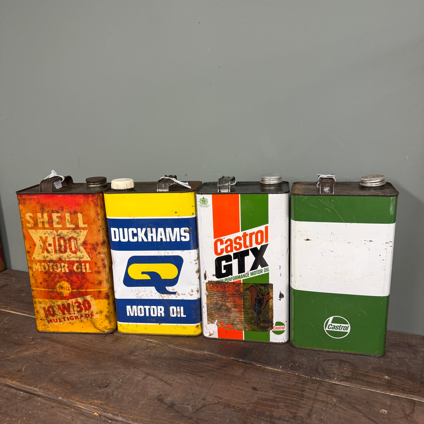 4 X 1 GALLON OIL CANS - #9141