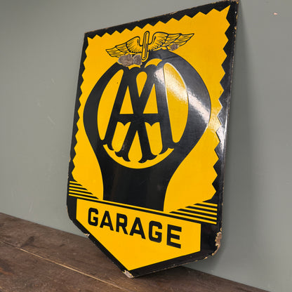 AA GARAGE ENAMEL SIGN - #9150