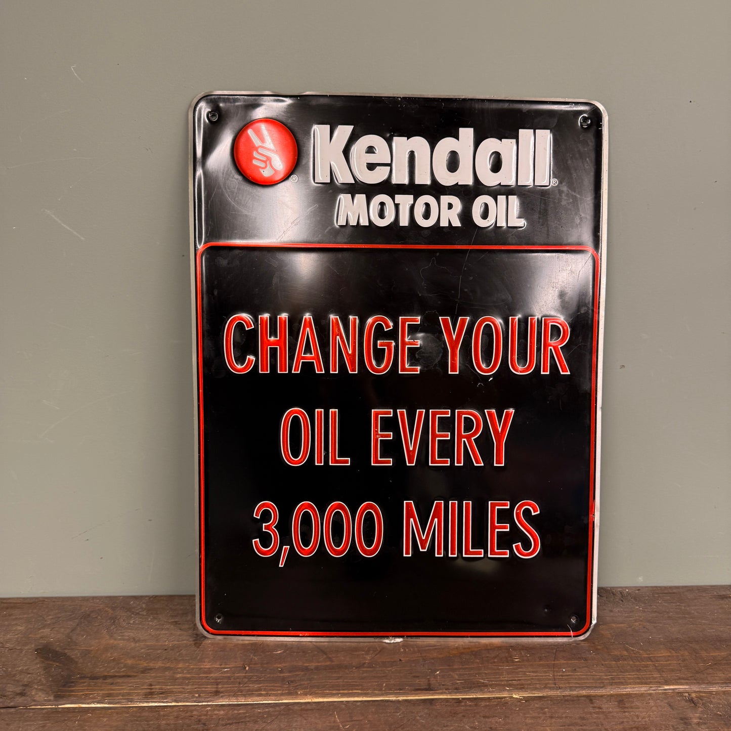 KENDALL MOTOR OIL TIN SIGN - #9153