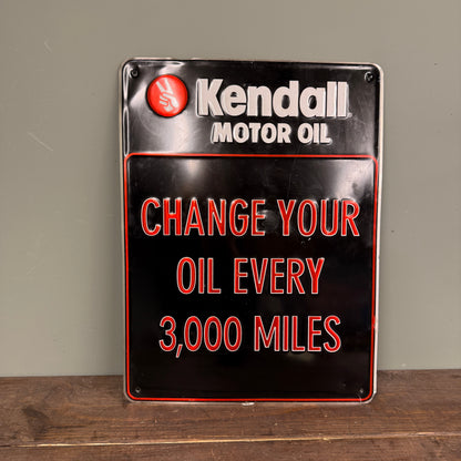 KENDALL MOTOR OIL TIN SIGN - #9153