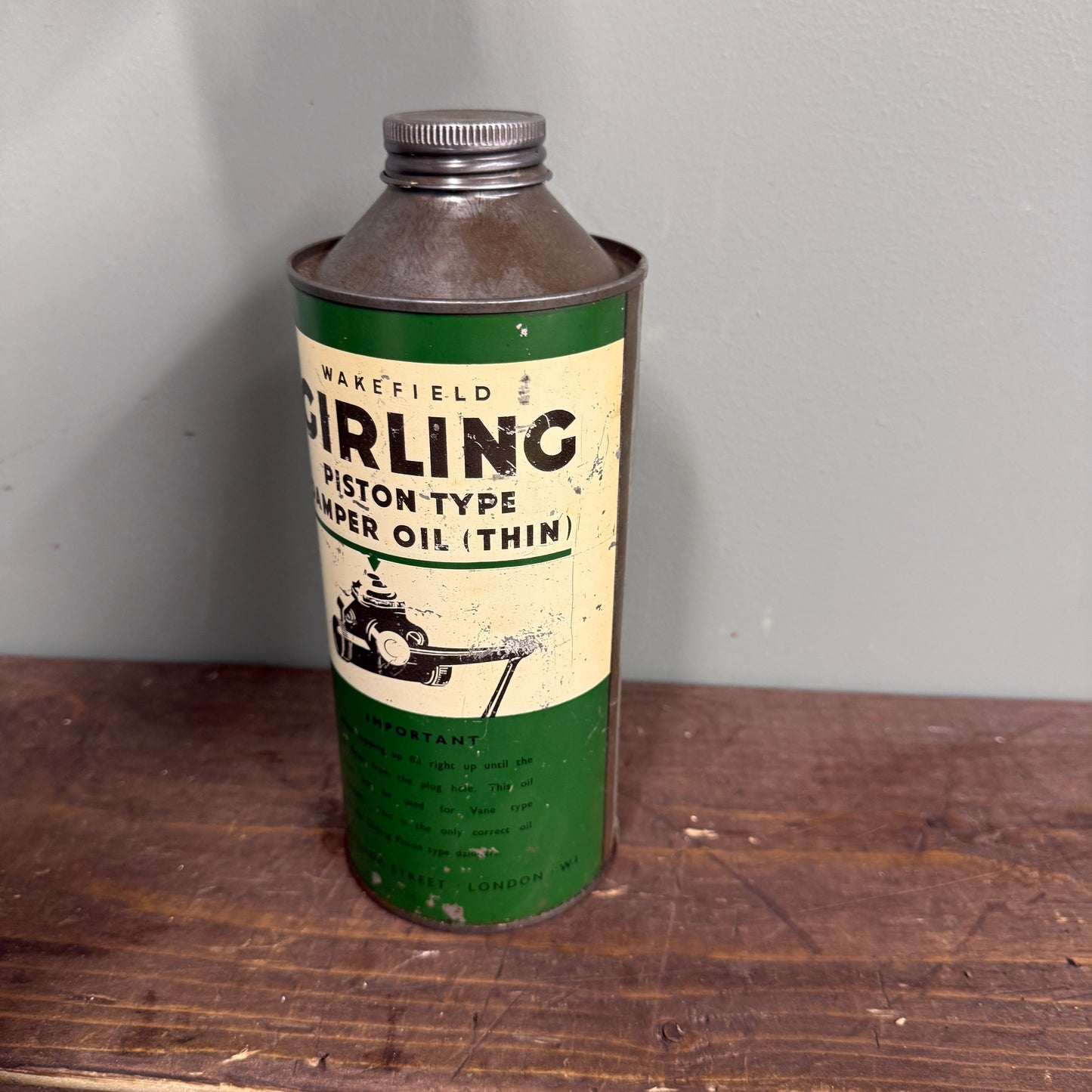 WAKEFIELD GIRLING QUART OIL CAN - #9159