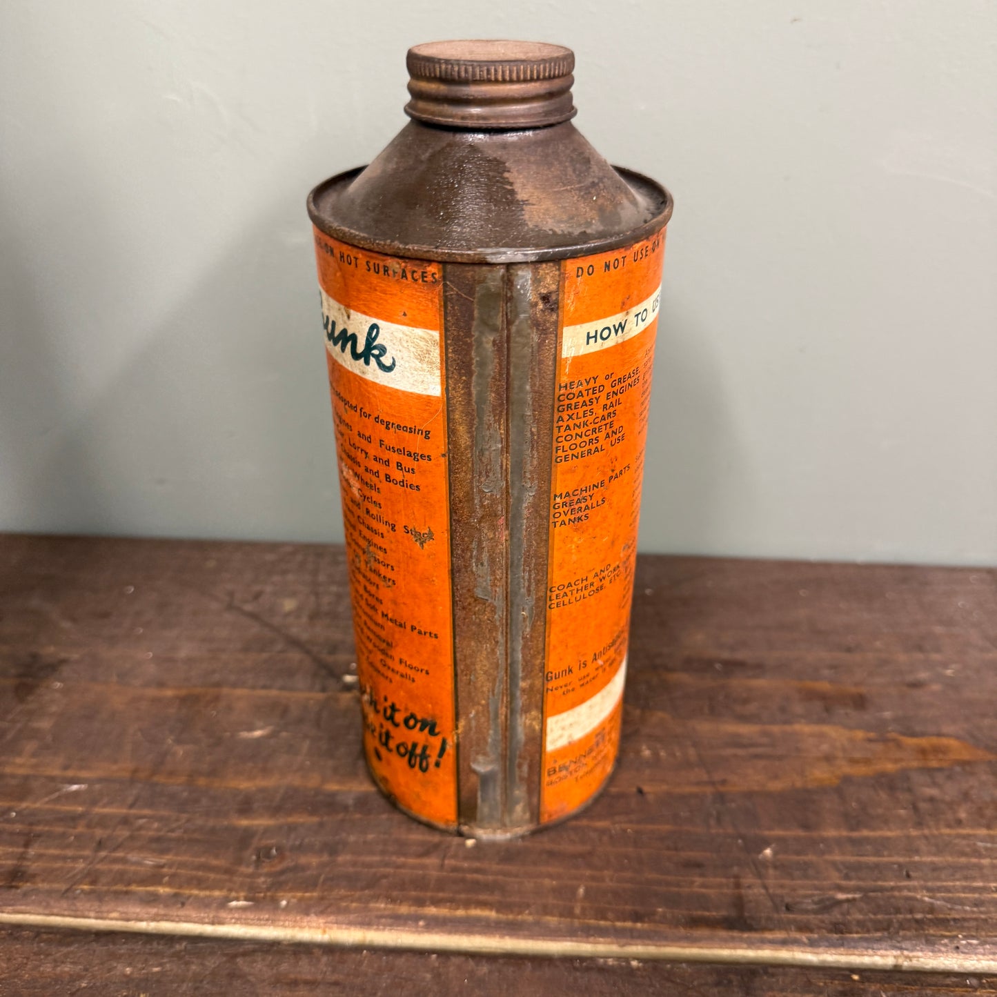 DP GUNK  QUART OIL CAN - #9164